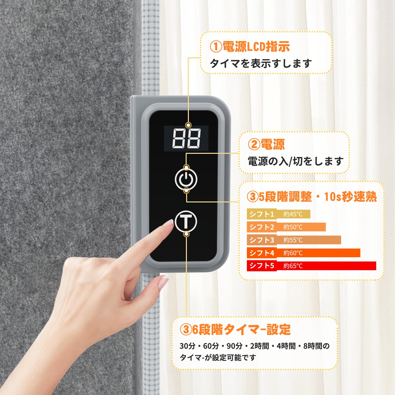 Amazon | 【2025冬NEWモデル】パネルヒーター 足元 パネルヒーター